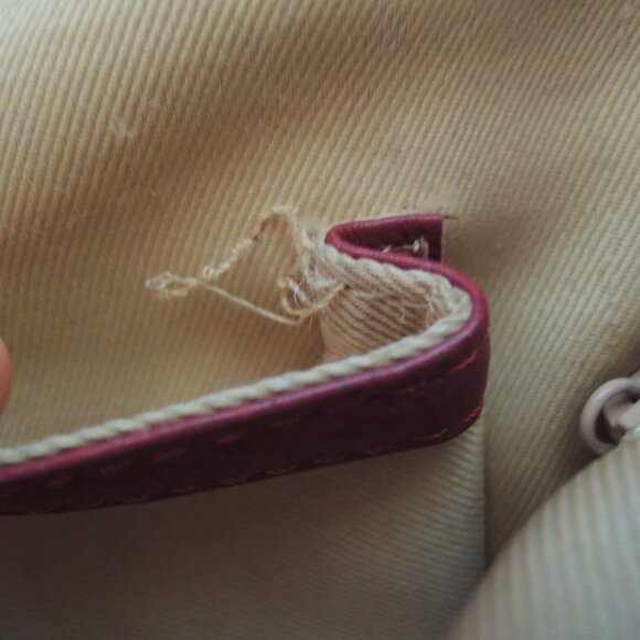 Cristian Red Italian Leather Shoulder Bag Satchel - Picture 13 of 14